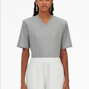 Tibi Removable Shoulder Pad T-Shirt